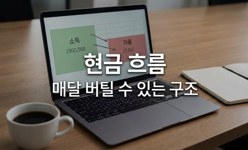 고물가·저성장 시대에 현금 흐름 안정성이 중요한 이유를 설명하는 이미지