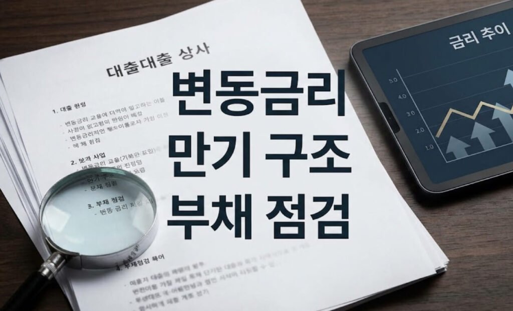 고물가·저성장 환경에서 부채 구조 점검이 중요한 이유를 설명한 이미지