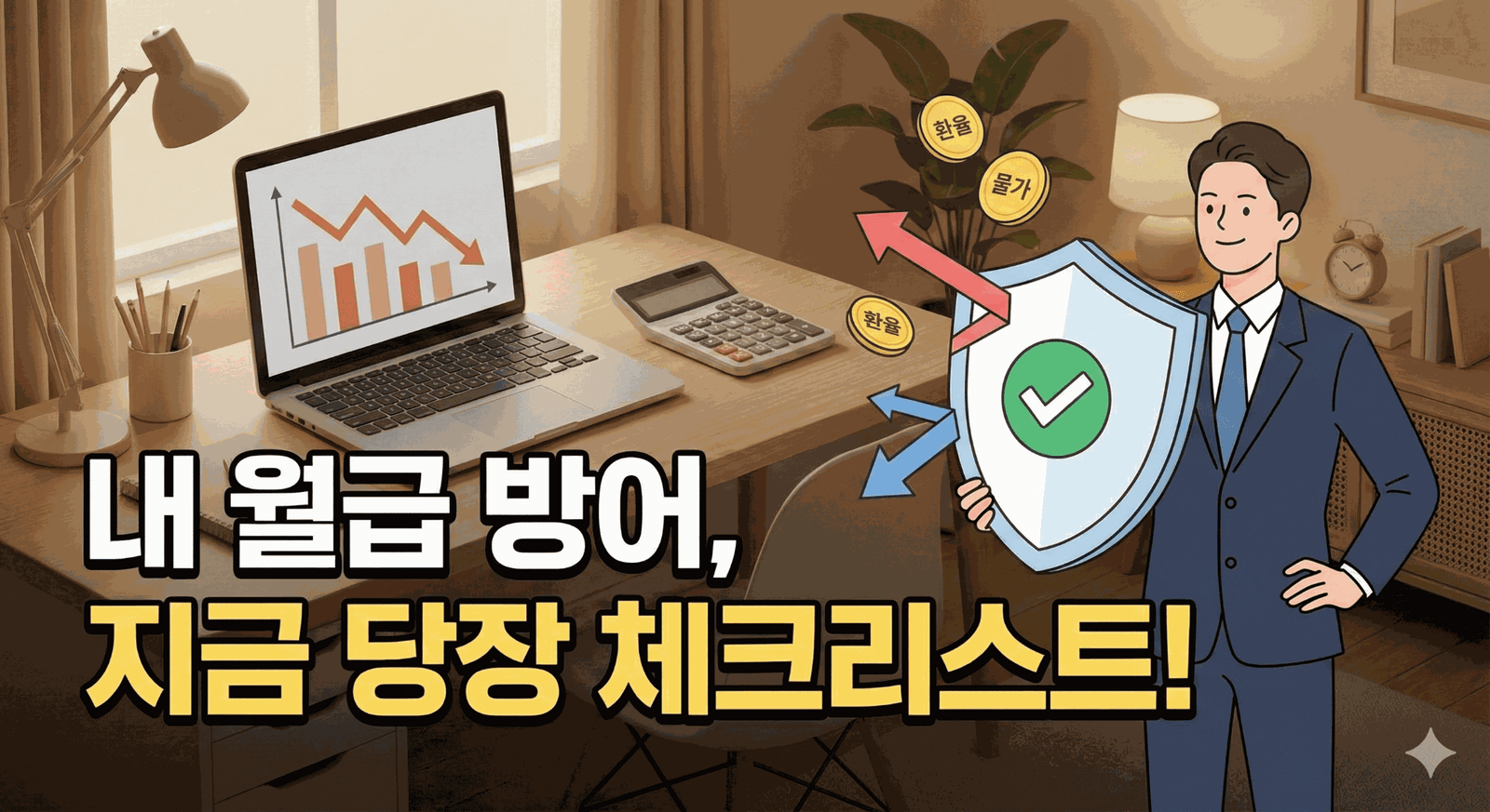 고환율 고물가 시대에 직장인이 생활비를 방어하기 위해 작성 중인 체크리스트